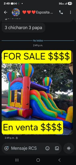 FOR SALE Bouncehouse w doubleslides EN VENTA $$$