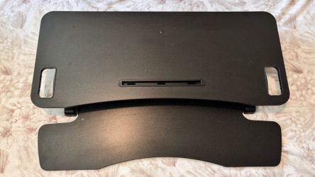 Height Adjustable Standing Desk Converter w/ Keyboard Tray – Excellent Condition
