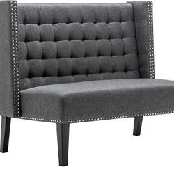 Gray settee