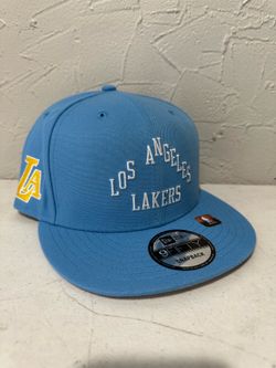 NBA New Era Los Angeles Lakers Sky Blue City Edition 9fifty SnapBack Hats