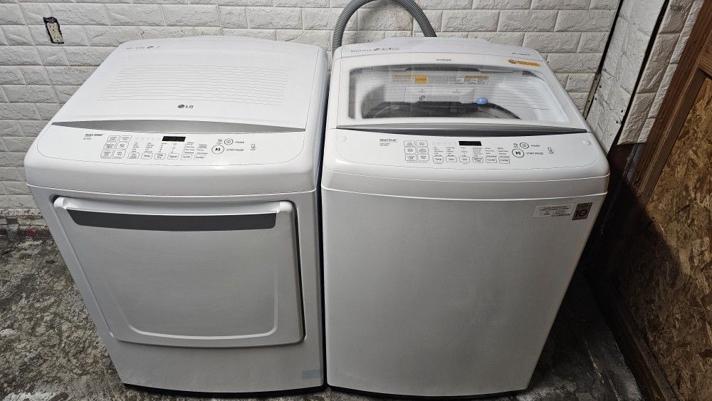 Great Working Super Capacity LG Washer And Dryer Set