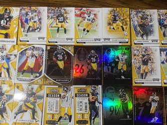 Lot Of 22 Steelers Football Cards