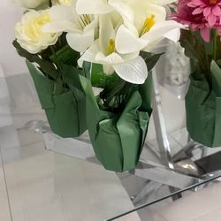 Assorted Artificial Potted Flowers