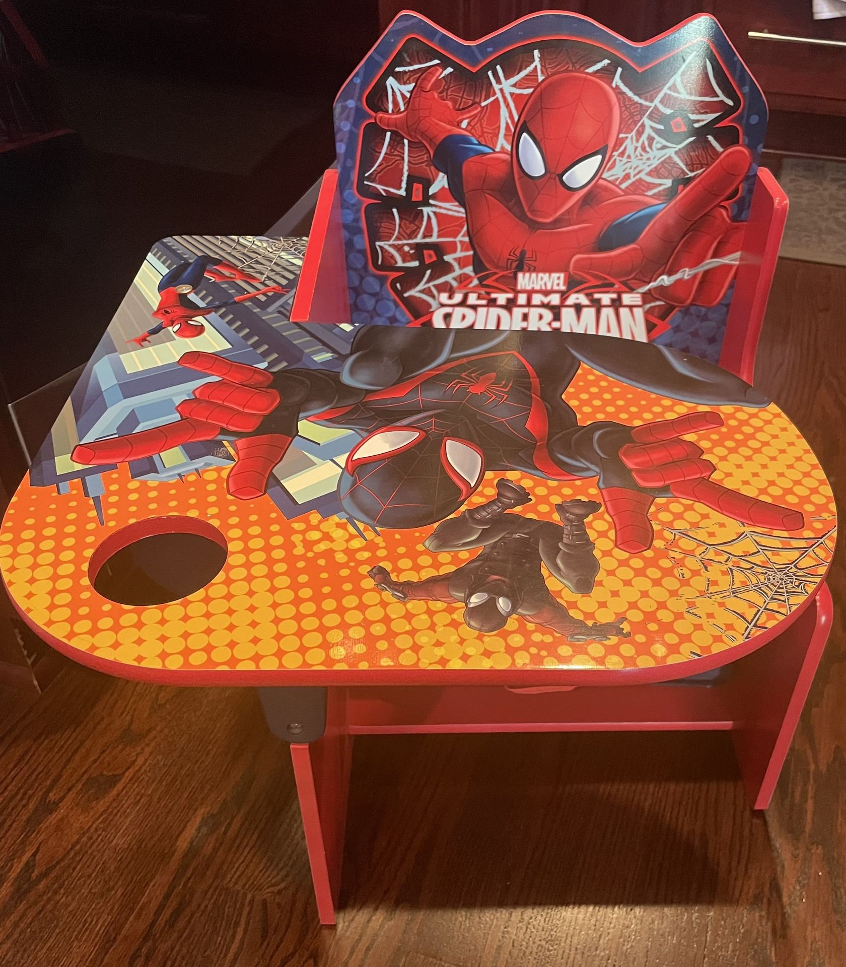 Spider Man Wood Chair With Storage 