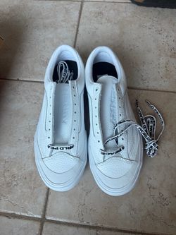 Vans Old Skool White Leather Sneakers