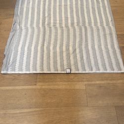 Black And White Striped Fabric From India 