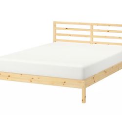 Brand new IKEA TARVA Queen bed frame pine with the slats both still in original boxes. 