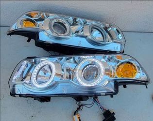 95-01 Bmw E38 7 Series LED DRL Projector Headlights Luces Calaveras Micas Faros Focos Faroles Headlamps