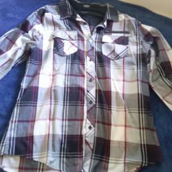 Long Sleeve Dress Up Shirt Men's XL