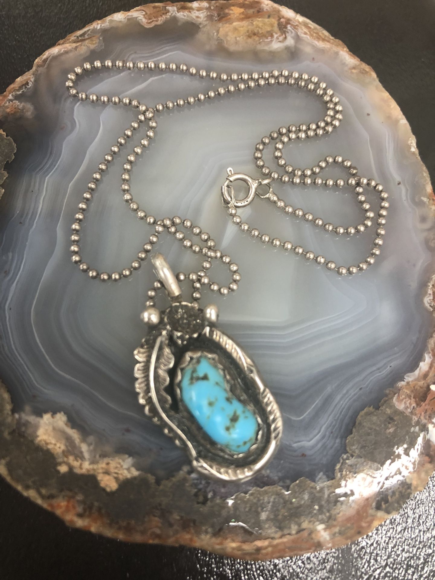 925 Silver Turquoise Necklace