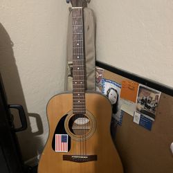 Left Handed Fender Acoustic Guitar 