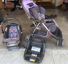 Stroller, Car seat, and two bases
