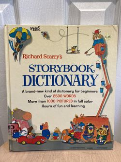 RICHARD SCARRY'S STORYBOOK DICTIONARY 1966 GIANT GOLDEN BOOK HARDBACK