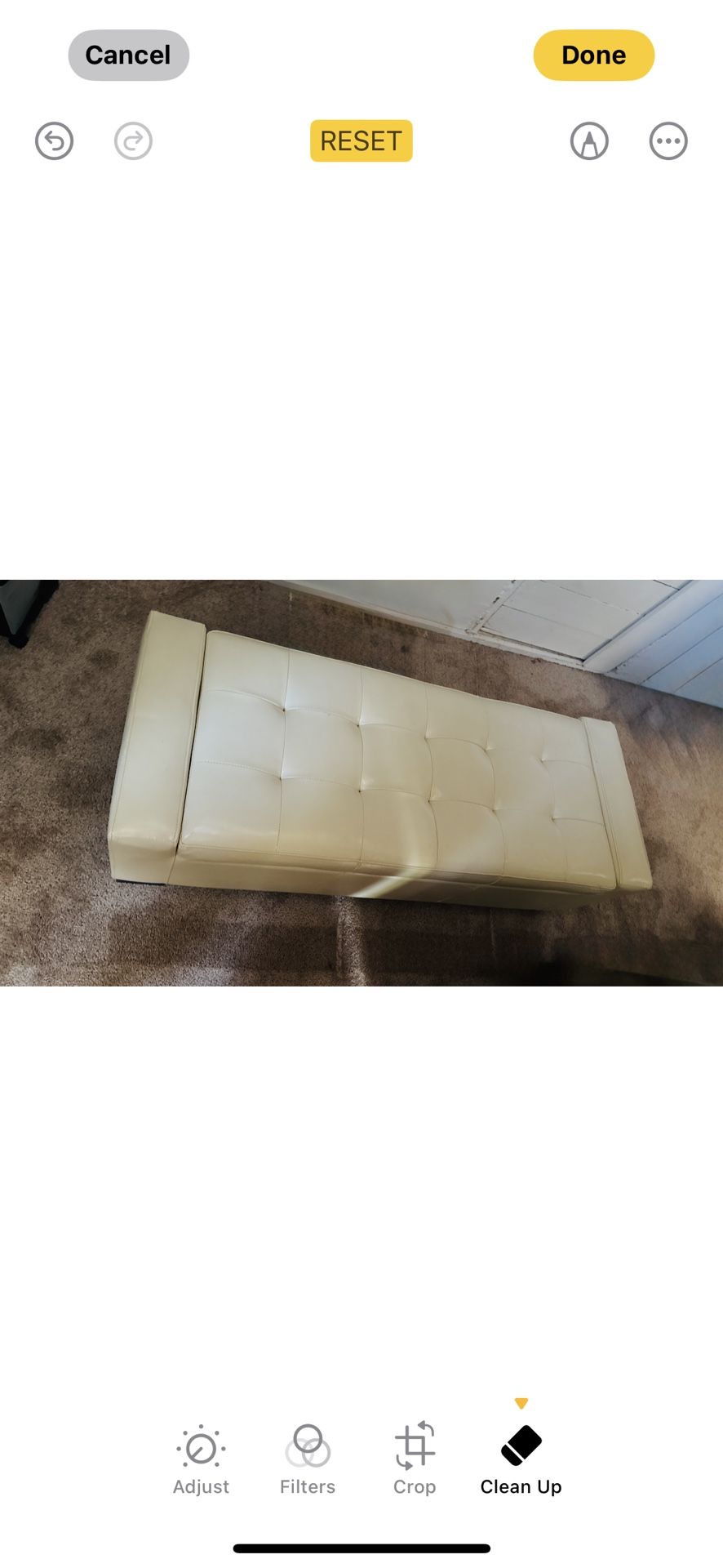 Elegant Tufted Ottoman with Stage Platform
