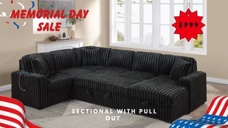 SECTIONAL WITH PULL OUT