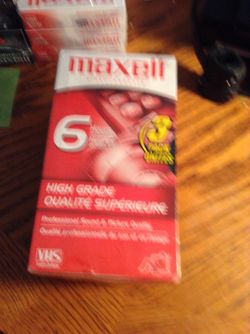 Maxwell videocassette 6 hour 3 pack