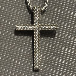 Diamond Decorative Cross Necklace  “3 available “– Brand New – Cash Only, First Come First Serve – Local Pickup