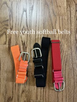 Free Youth Softball Belts