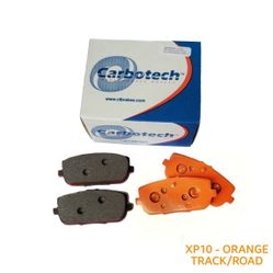 Carbotech XP10 Race Brake Pads - CT-MONO4-XP10 (Front Axle) Pro-Level Friction Compound | Extreme Temp Performance | Track/Day Use