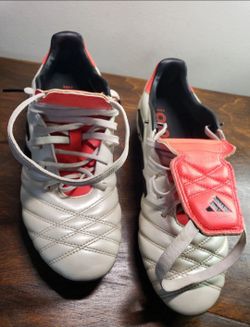 Adidas Copa Goloro Leather Soccer Cleats Off White/Solar/Red black low top