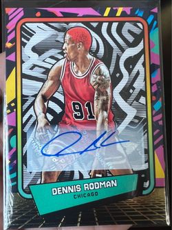 2026 Panini Decades 90s Pop Culture - Dennis Rodman #85 Silver Auto Chicago