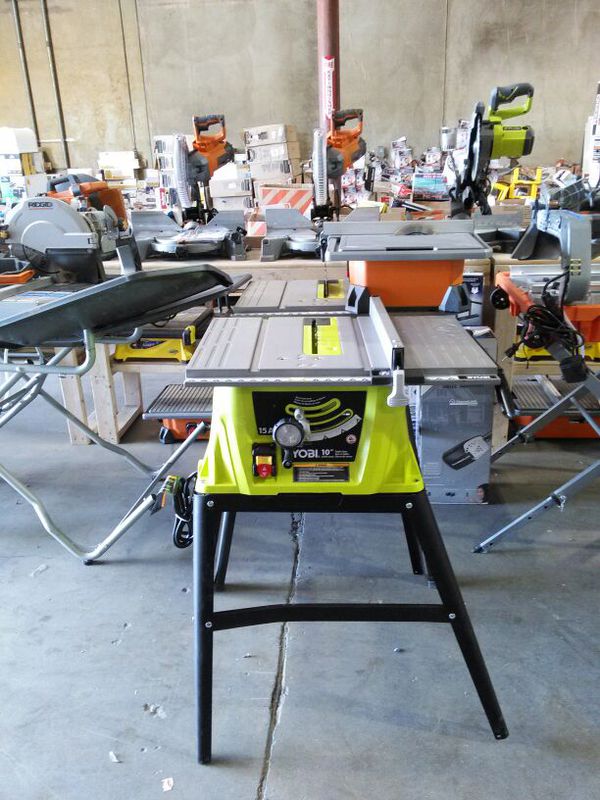 Ryobi 10 in 15 amp tile saw with stand for Sale in Phoenix, AZ - OfferUp