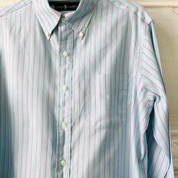 Polo Ralph Lauren Men’s Classic Oxford Long Sleeve Dress Button Up Short Medium 