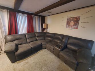 2 piece sectional- Charcoal