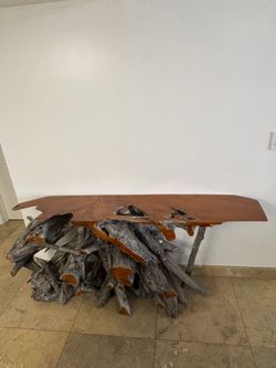 Versatile Solid Wood Table for Hall or Entry — Solid Wood Entry Table