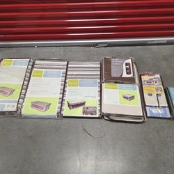 Huge Lot Of (8) Fabric Storage Box with View window