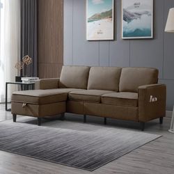 Ottoman And Couch 🛋️ Brand New Brown Color 