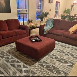 2 Couches With Ottoman -delivery Available 