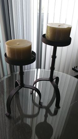Brand New Candle Holders with candles