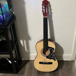 Acoustic guitar with guitar bag extra strap & strings 