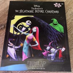 Disney Tim Burton's "The Nightmare Before Christmas" Prime 3D Puzzle New/Sealed