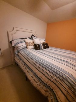 Queen upholstered Bed Frame set with Headboard
