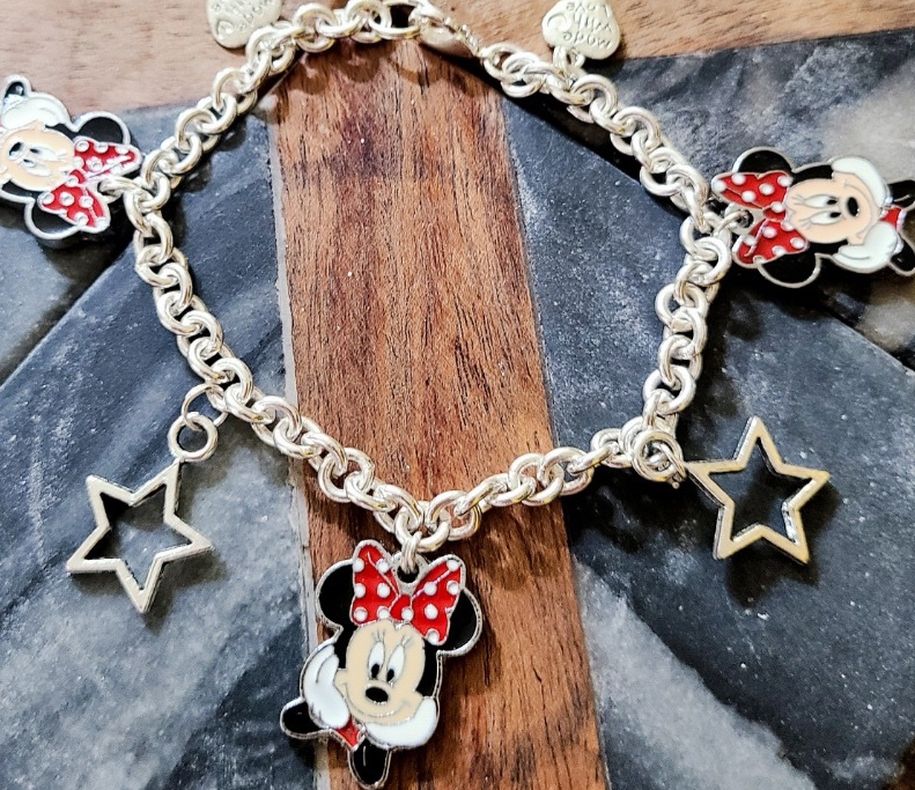 Minnie Charms Bracelet Handmade