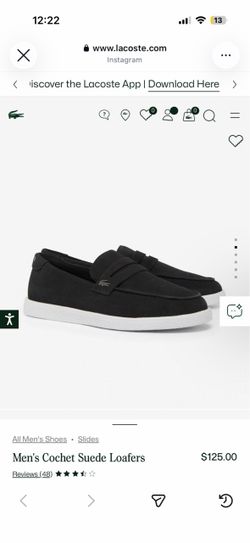 Lacoste suede loafers