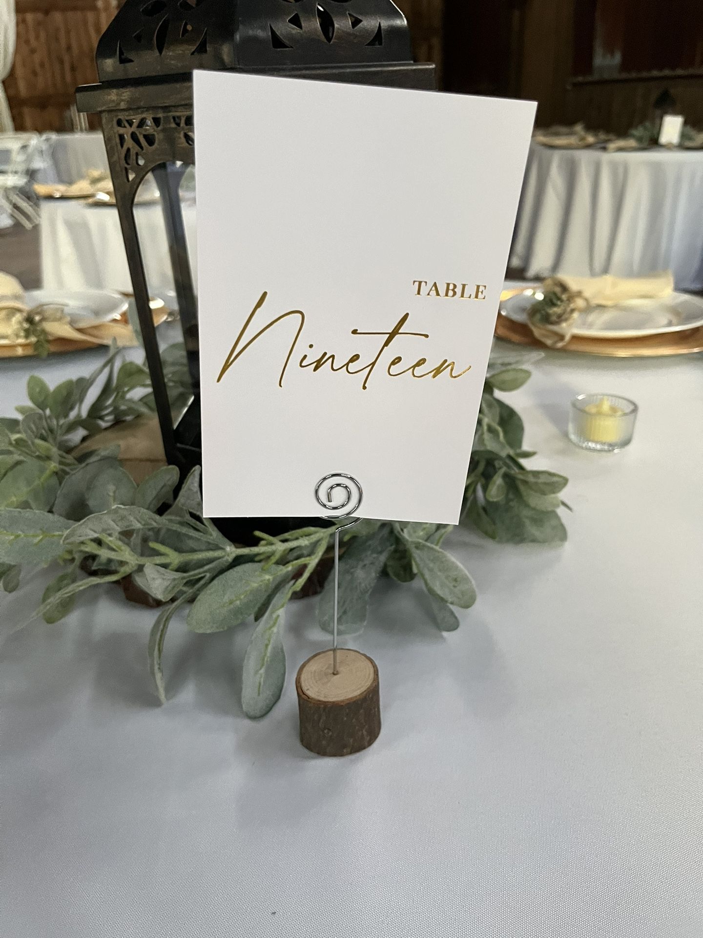 Table Numbers
