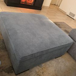 Ottoman – Blue-Gray Storage  - Great Condition OBO