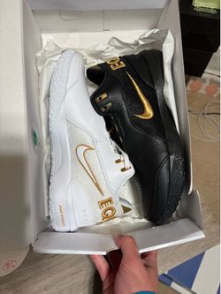 Size 9.5 - Nike Zoom LeBron NXXT Gen AMPD Equity Black White Gold