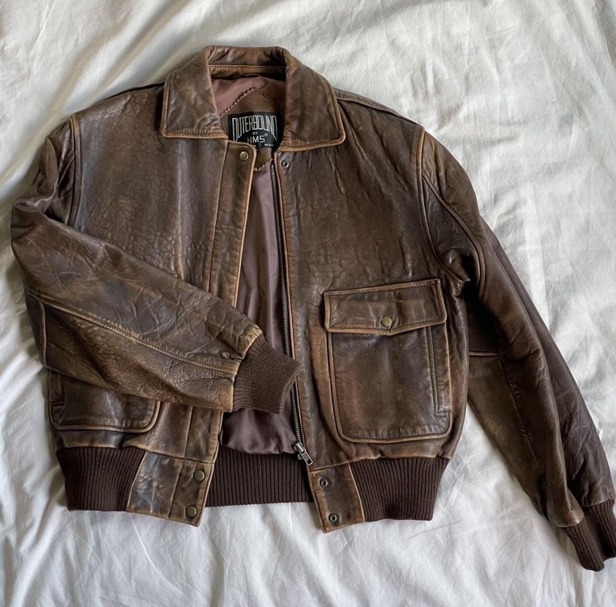 Classic bomber style jacket circa 1980s.