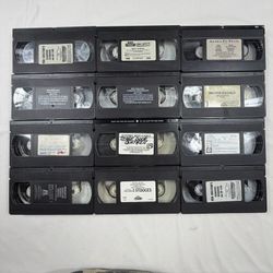 Vintage Movie VHS Tape Bundle 12-Pack BUNDLE 1