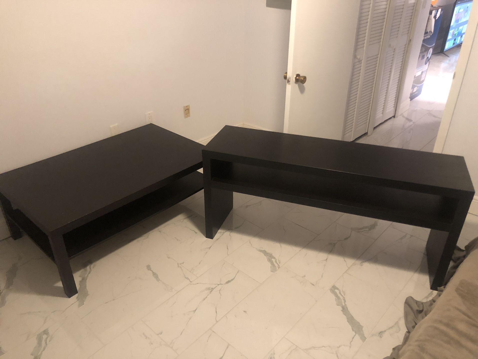 Coffee table and tv stand