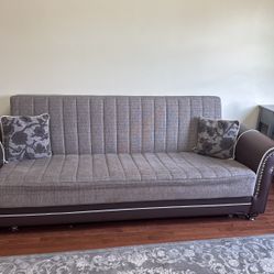 Sofa Opens Up To Be A Bed