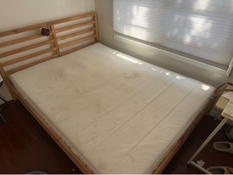 Free queen ikea mattress & bed frame