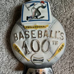 Antique Empty Jim Beam Baseball Bottle