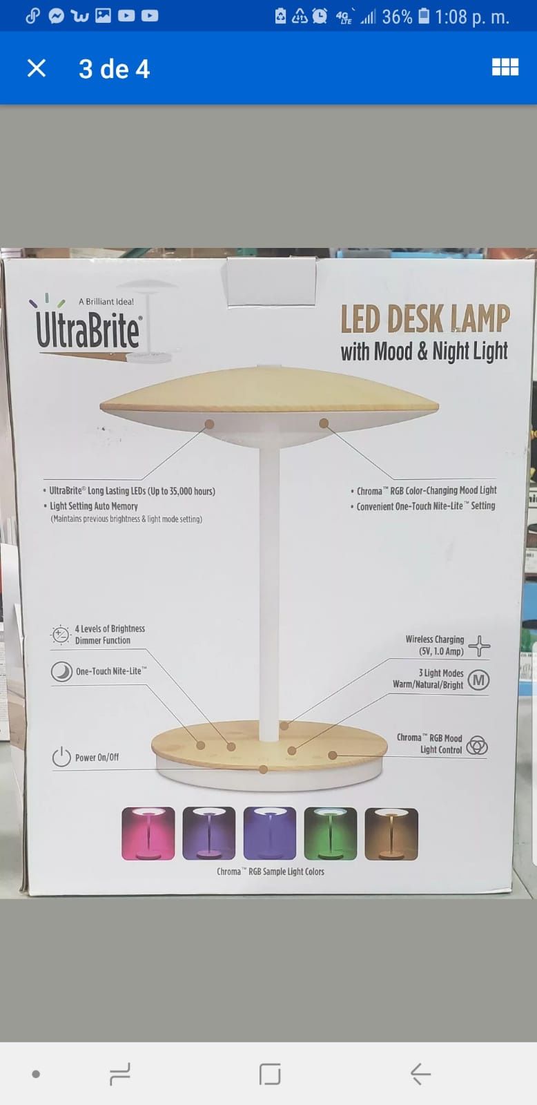LED desk lamp.