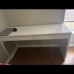 Desk And TV Stand With Fire Place 