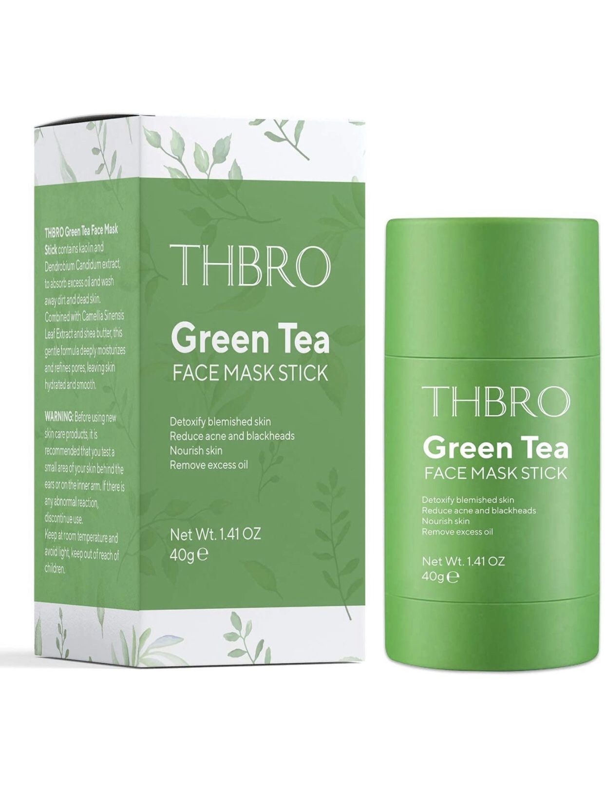 Green Tea Mask For Face Moisturizes Oil Control, Deep Clean Pore, Improves Skin,for All Skin Types Men Women (Green)